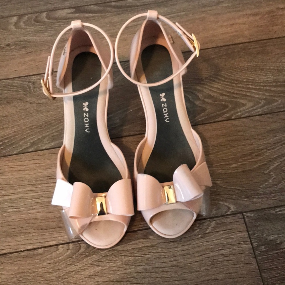 Jelly heels nude/blush